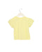 A Yellow Short Sleeve Tops from Seed in size 3-6M for girl. (Back View)