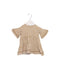 A Brown Short Sleeve Dresses from Quincy Mae in size 0-3M for girl. (Front View)
