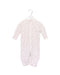 A Pink Long Sleeve Jumpsuits from Petit Bateau in size 3-6M for girl. (Front View)