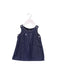 A Navy Sleeveless Dresses from Petit Bateau in size 3-6M for girl. (Front View)