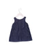 A Navy Sleeveless Dresses from Petit Bateau in size 3-6M for girl. (Back View)
