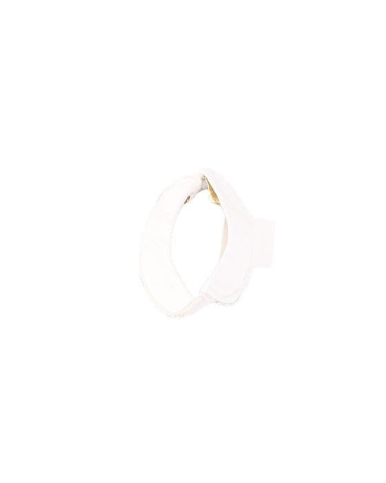 A White Collars from Les Enfantines in size 3-6M for girl. (Front View)