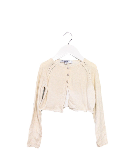 A Ivory Cardigans from Tartine et Chocolat in size 3T for girl. (Front View)