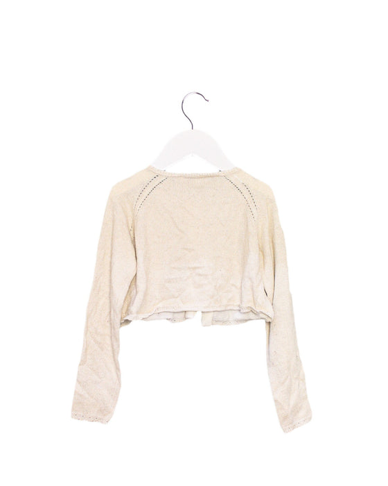 A Ivory Cardigans from Tartine et Chocolat in size 3T for girl. (Back View)