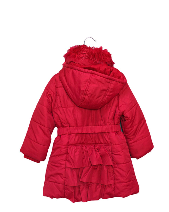A Red Puffer/Quilted Coats & Outerwear from Monsoon in size 5T for girl. (Back View)