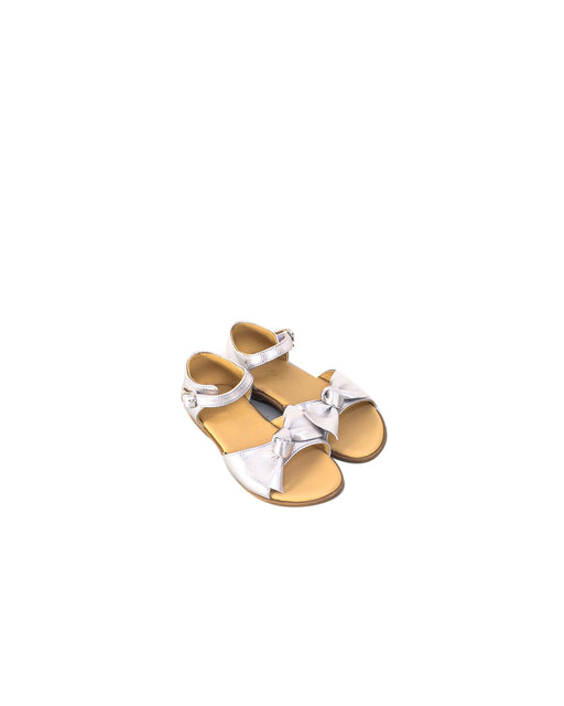A Silver Sandals from Age of Innocence in size 4T for girl. (Front View)