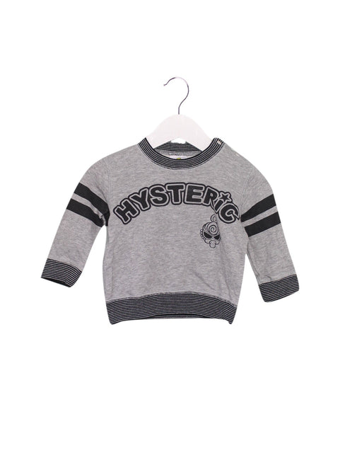A Grey Crewneck Sweatshirts from Hysteric Mini in size 3-6M for boy. (Front View)