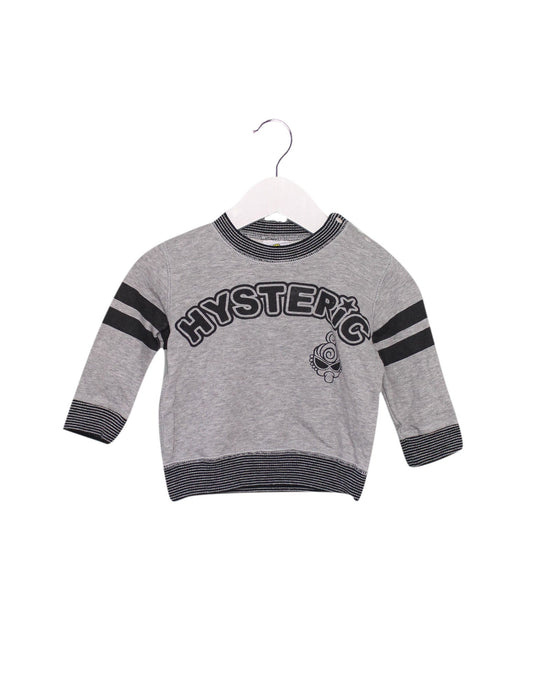 A Grey Crewneck Sweatshirts from Hysteric Mini in size 3-6M for boy. (Front View)