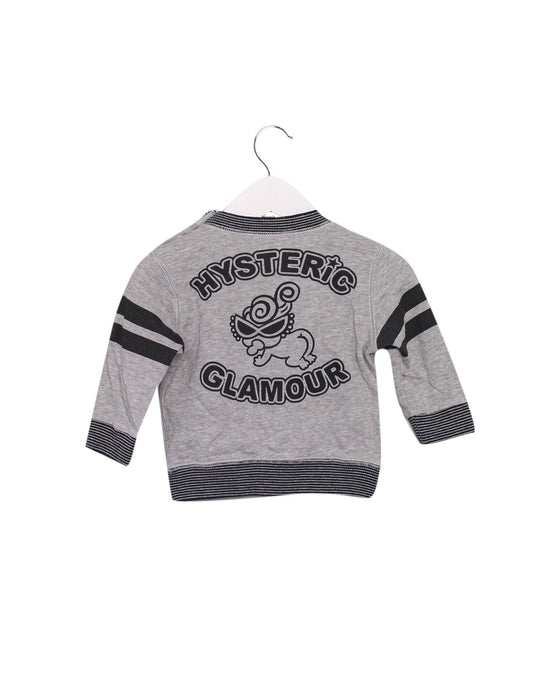 A Grey Crewneck Sweatshirts from Hysteric Mini in size 3-6M for boy. (Back View)
