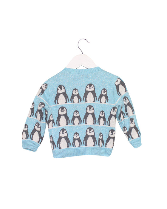 A Blue Lightweight Jackets from The Bonnie Mob in size 6-12M for girl. (Back View)