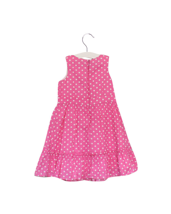 A Pink Sleeveless Dresses from Nicholas & Bears in size 2T for girl. (Back View)
