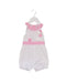 A White Sleeveless Rompers from Nicholas & Bears in size 3-6M for girl. (Front View)