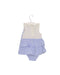 A Blue Sleeveless Rompers from Nicholas & Bears in size 3-6M for girl. (Back View)