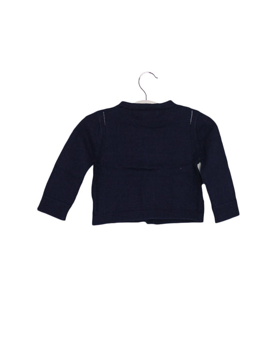 A Navy Cardigans from Burberry in size 3-6M for girl. (Back View)