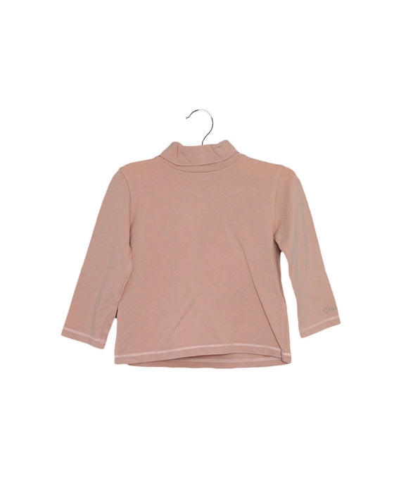 A Pink Long Sleeve Tops from Chloe in size 6-12M for girl. (Front View)