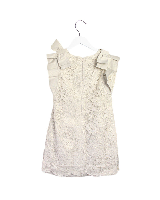 A Gold Sleeveless Dresses from ValMax in size 10Y for girl. (Back View)