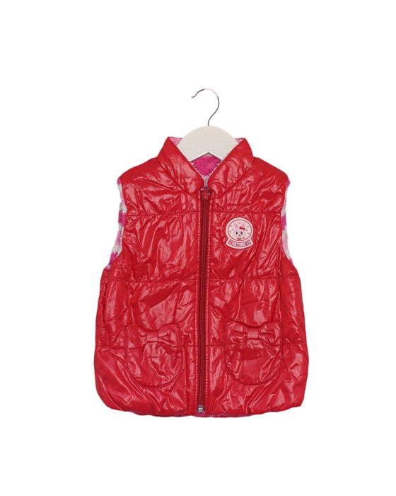 A Pink Outerwear Vests from Miki House in size 18-24M for girl. 