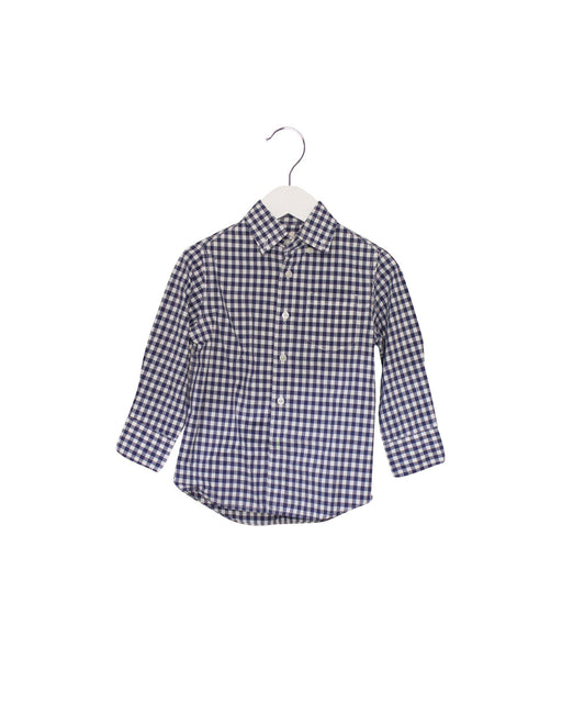 A Blue Shirts from Crewcuts in size 3T for boy. (Front View)