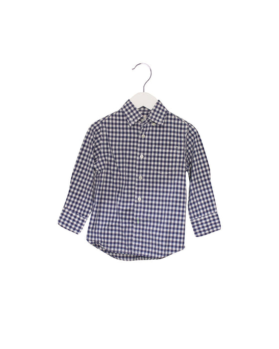 A Blue Shirts from Crewcuts in size 3T for boy. (Front View)