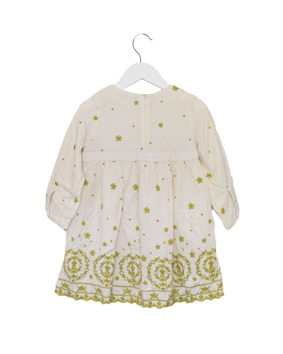A Ivory Long Sleeve Dresses from FITH in size 2T for girl. (Back View)