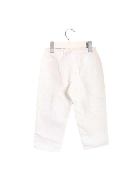 A White Casual Pants from Bonpoint in size 2T for girl. (Back View)