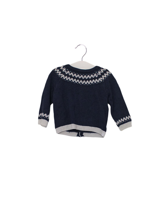 A Navy Knit Sweaters from Cyrillus in size 6-12M for neutral. (Front View)