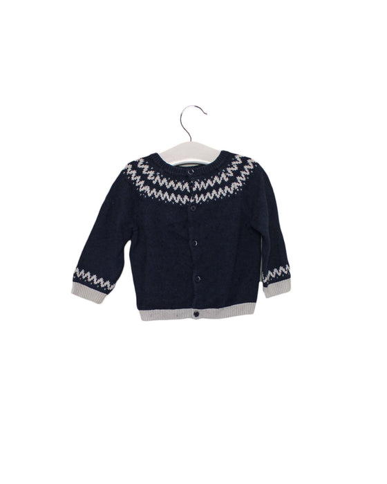 A Navy Knit Sweaters from Cyrillus in size 6-12M for neutral. (Back View)