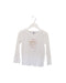 A White Long Sleeve Tops from Petit Bateau in size 4T for girl. (Front View)
