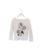 A White Long Sleeve Tops from Monoprix in size 5T for girl. (Front View)