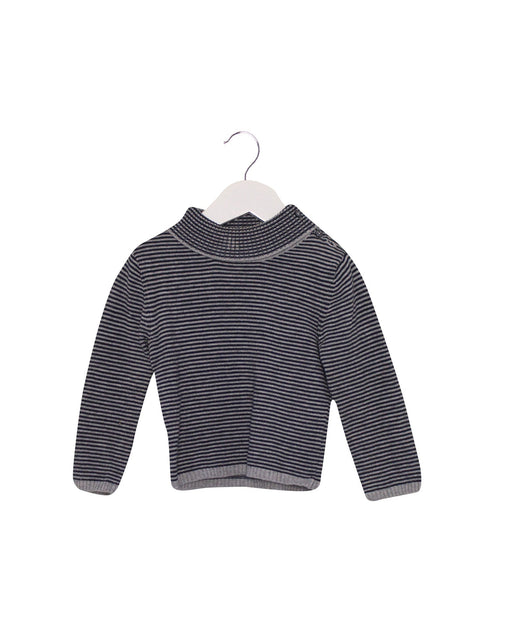 A Navy Knit Sweaters from Jacadi in size 12-18M for girl. (Front View)