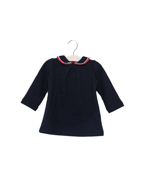 A Navy Sweater Dresses from Jacadi in size 6-12M for girl. (Front View)