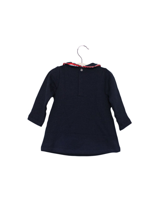 A Navy Sweater Dresses from Jacadi in size 6-12M for girl. (Back View)
