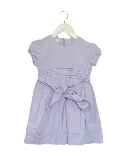 A Blue Short Sleeve Dresses from Trousseau Petit in size 12-18M for girl. (Front View)