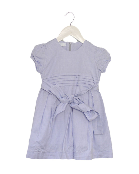 A Blue Short Sleeve Dresses from Trousseau Petit in size 12-18M for girl. (Front View)