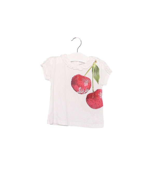 A White Short Sleeve T Shirts from Liu Jo in size 6-12M for girl. (Front View)