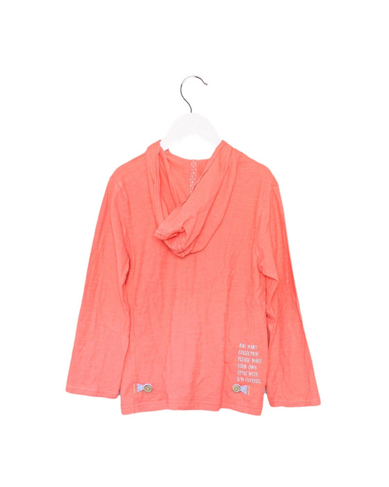 A Orange Zippered Sweatshirts from Ragmart in size 5T for girl. (Back View)