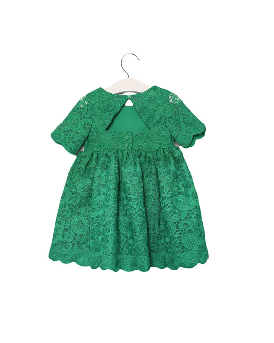 A Green Short Sleeve Dresses from Janie & Jack in size 18-24M for girl. (Back View)