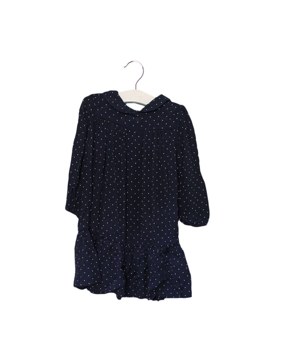 A Navy Long Sleeve Dresses from Ralph Lauren in size 12-18M for girl. (Front View)