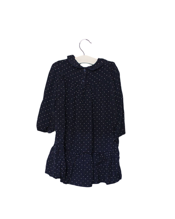 A Navy Long Sleeve Dresses from Ralph Lauren in size 12-18M for girl. (Back View)