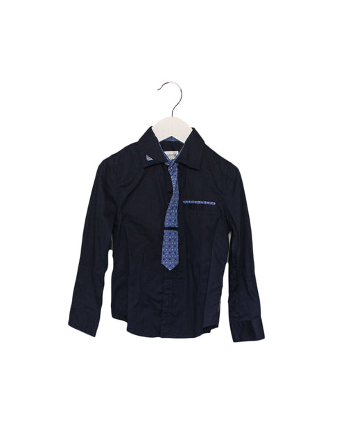 A Navy Shirts from Armani in size 4T for boy. (Front View)