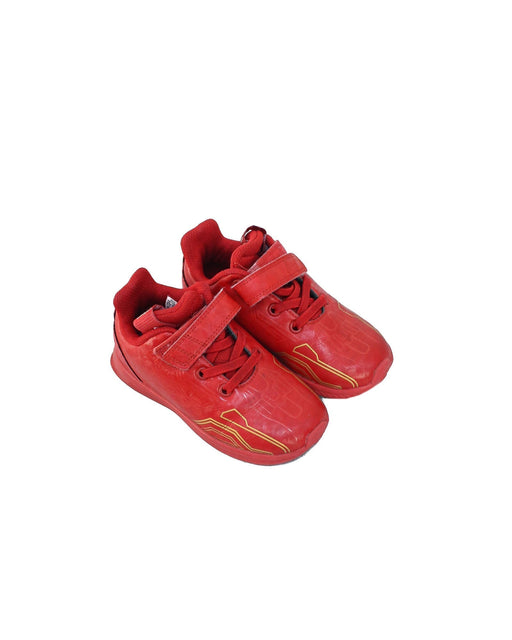 A Red Sneakers from Adidas in size 3T for boy. (Front View)
