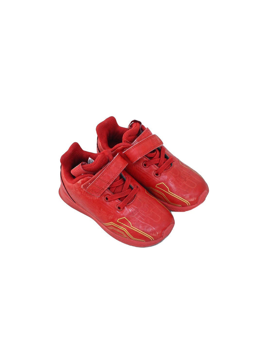 A Red Sneakers from Adidas in size 3T for boy. (Front View)