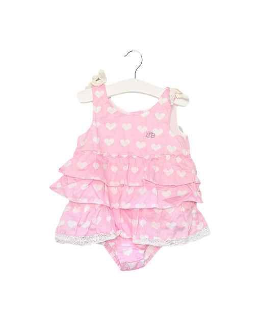 A Pink Sleeveless Bodysuits from Nicholas & Bears in size 12-18M for girl. (Front View)