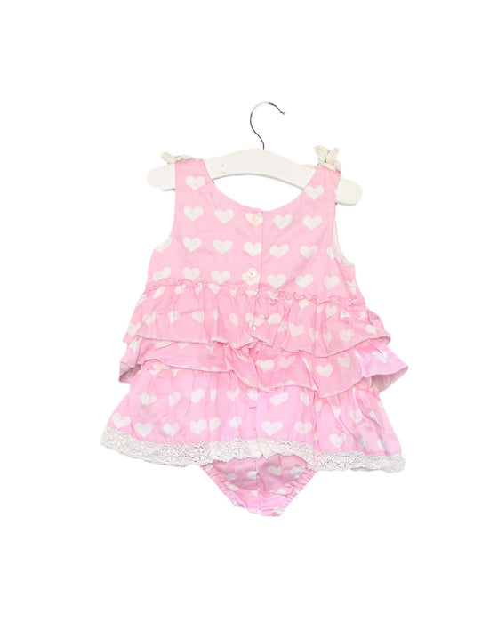 A Pink Sleeveless Bodysuits from Nicholas & Bears in size 12-18M for girl. (Back View)