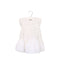 A White Short Sleeve Dresses from Nanos in size 6-12M for girl. (Front View)