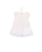 A White Short Sleeve Dresses from Nanos in size 6-12M for girl. (Back View)