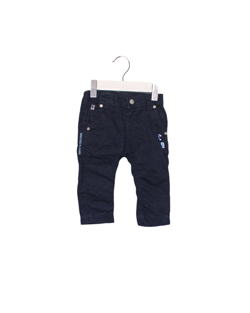 A Navy Casual Pants from Week-end a la Mer in size 6-12M for boy. (Front View)
