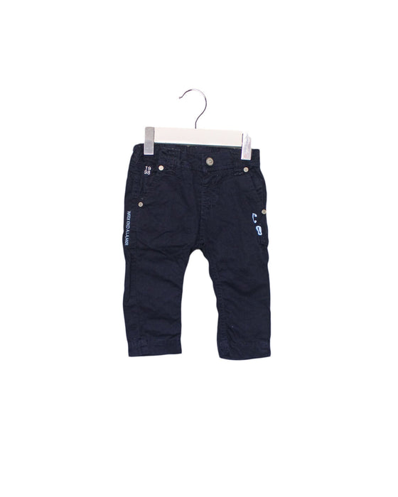 A Navy Casual Pants from Week-end a la Mer in size 6-12M for boy. (Front View)