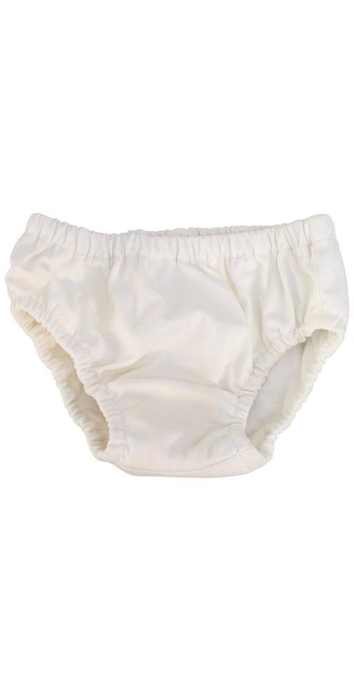 A White Cloth Diapers from Charlie Banana in size O/S for neutral. (Front View)