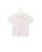 A White Short Sleeve Polos from Bout'Chou in size 3-6M for boy. (Front View)
